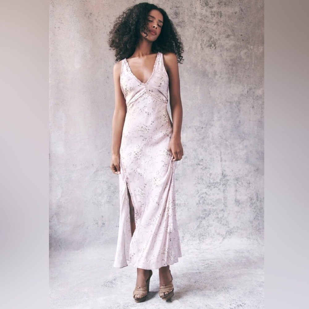 Loveshackfancy Silk Midi Dress